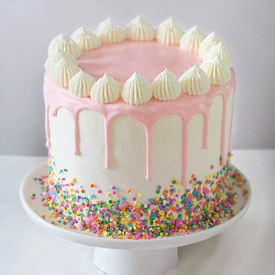 Vanilla Sprinkles Cake