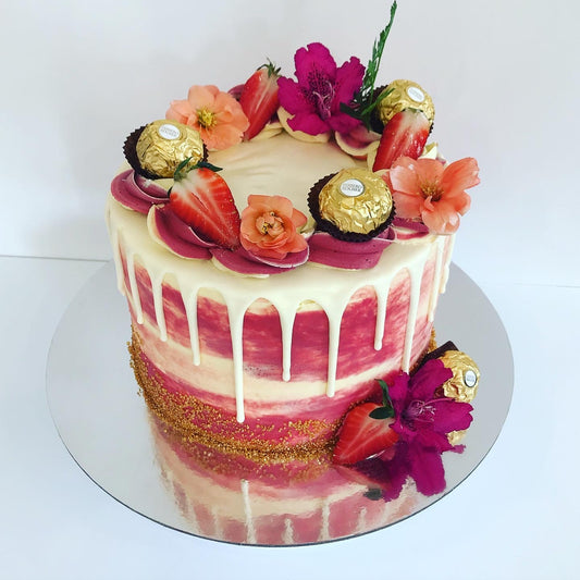 Raspberry White Chocolate Cake